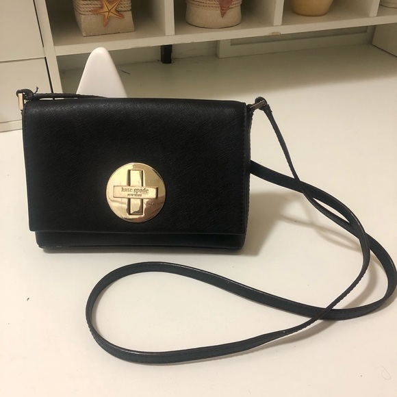 Kate Spade crossbody black bag - Picture 1 of 16